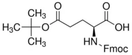 Chemical structure of Fmoc-Glu(OtBu)-OH | 71989-18-9